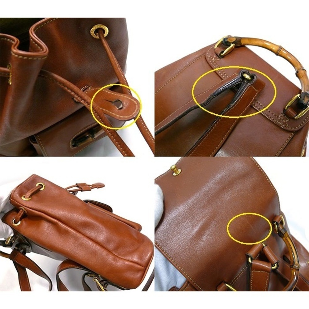 Gucci Backpack Mini Bamboo Brown - image 3